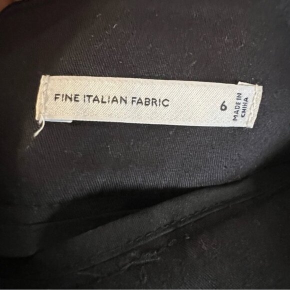 Babaton wool asymmetrical front carrot leg dress pants Sz 6 excellent condition - Picture 9 of 11